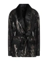 Etro Woman Jacket Black Size 8 Nylon, Polyester, Elastane, Viscose, Silk In Black