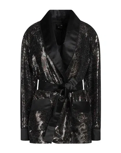 Etro Woman Jacket Black Size 8 Nylon, Polyester, Elastane, Viscose, Silk
