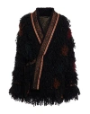 Etro Woman Jacket Black Size 8 Wool, Acrylic, Alpaca Wool, Polyamide, Viscose In Black