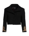 Etro Woman Jacket Black Size 8 Wool, Polyamide, Viscose In Black