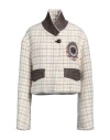 Etro Woman Jacket Ivory Size 6 Virgin Wool, Alpaca Wool, Mohair Wool, Polyamide, Viscose In White