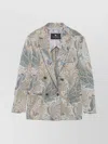 Etro Women's Double-breasted Jacket | Size 44 | Wrca007099jje15 Color S9880 In Gray