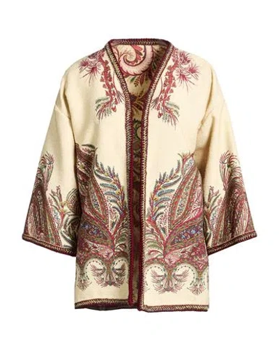 Etro Woman Jacket Pastel Yellow Size Onesize Polyester