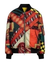 Etro Patchwork Bomber Jacket In Red