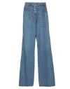 Etro Blue Flared Jeans With Multicolor Embroideries In Blue