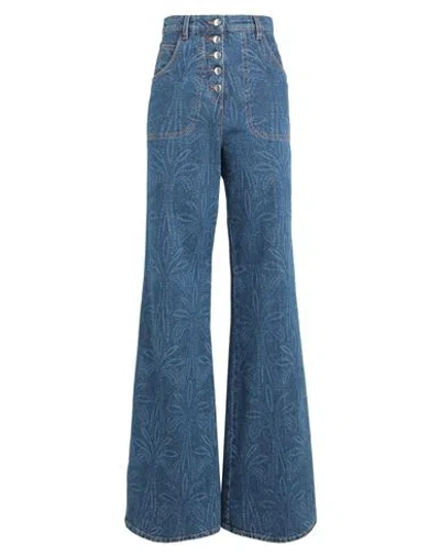 Etro Woman Jeans Blue Size 29 Cotton, Elastane