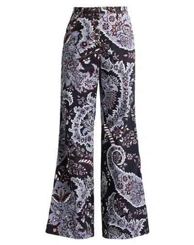 ETRO ETRO WOMAN JEANS NAVY SIZE 28 COTTON, ELASTANE