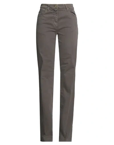 Etro Woman Jeans Taupe Size 28 Cotton, Elastane In Gray