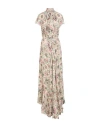 Etro Woman Maxi Dress Beige Size 6 Silk In Beige