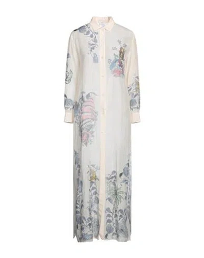 Etro Woman Maxi Dress Ivory Size 4 Cotton, Silk In White