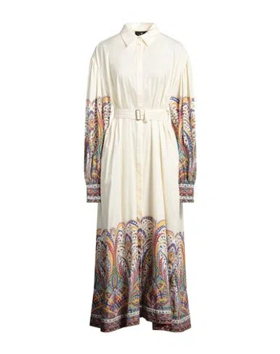 ETRO ETRO WOMAN MAXI DRESS PASTEL YELLOW SIZE 8 COTTON