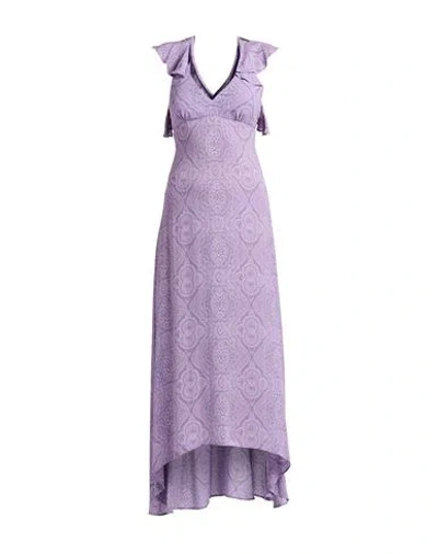 Etro Woman Maxi Dress Lilac Size 8 Viscose, Elastane In Purple