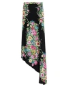 Etro Asymmetric Floral-crepe Maxi Skirt In Black