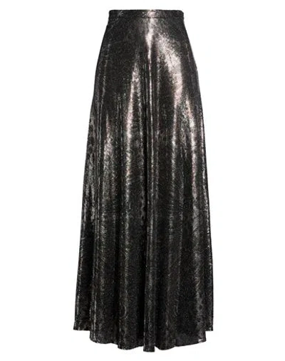 Etro Woman Maxi Skirt Dark Brown Size 6 Nylon, Polyester, Elastane