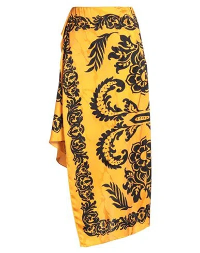 Etro Woman Maxi Skirt Mandarin Size 8 Viscose In Multi