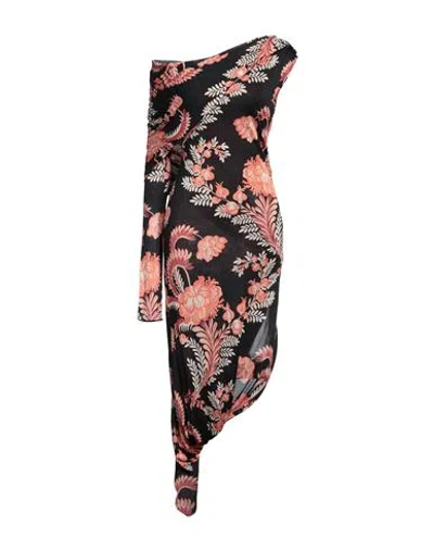 Etro Woman Midi Dress Black Size 6 Viscose