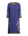 Etro Blue Multicolour Viscose Blend Dress In Blue