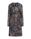Etro Printed Minidress In Black