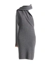 Etro Woman Midi Dress Grey Size 6 Wool, Viscose, Cashmere