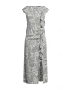 Etro Woman Midi Dress Ivory Size 10 Viscose, Elastane In White