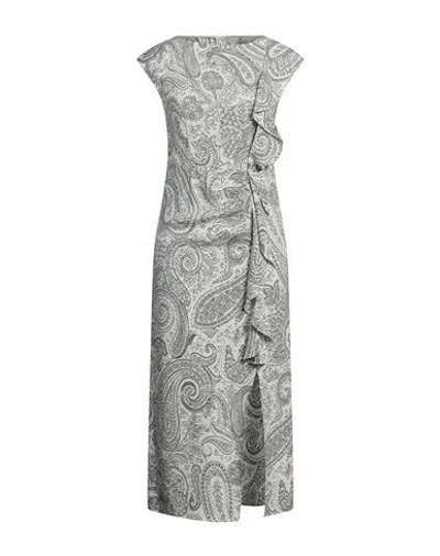 Etro Woman Midi Dress Ivory Size 10 Viscose, Elastane In White