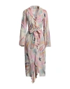 Etro Printed Crochet-knit Linen Cardigan In Pink