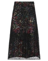 Etro Woman Midi Skirt Black Size 2 Cotton, Viscose, Polyamide In Black