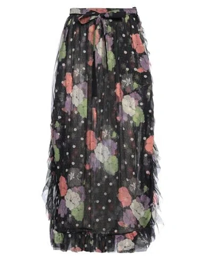 ETRO ETRO WOMAN MIDI SKIRT BLACK SIZE 8 SILK