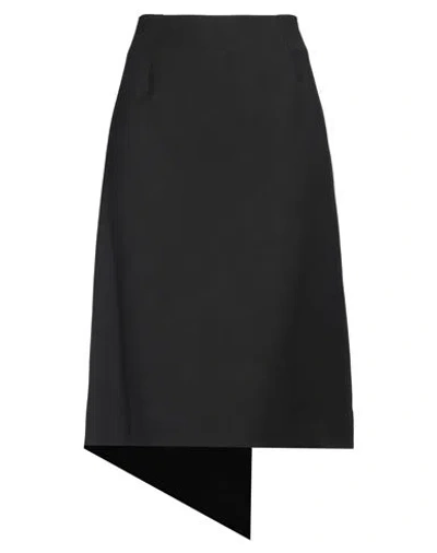 Etro Woman Midi Skirt Black Size 10 Virgin Wool, Elastane