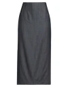 Etro Elegant Blue Midi Skirt With Stylish Side Openings