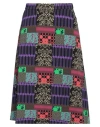 Etro Woman Midi Skirt Purple Size 4 Viscose, Elastane In Purple