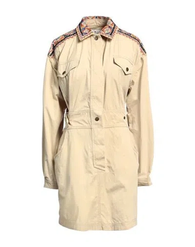 Etro Woman Mini Dress Beige Size 8 Cotton, Polyester, Glass In Sand