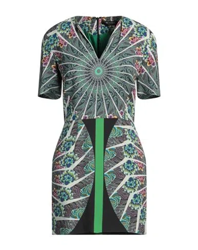 Etro Woman Mini Dress Green Size 10 Viscose