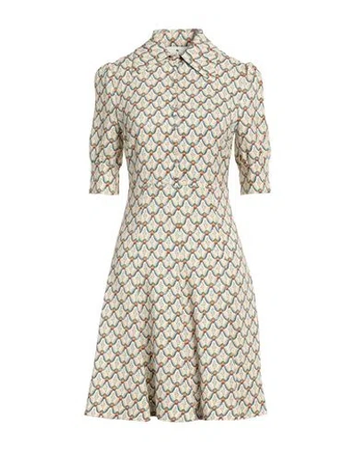 Etro Woman Mini Dress Ivory Size 12 Viscose, Elastane