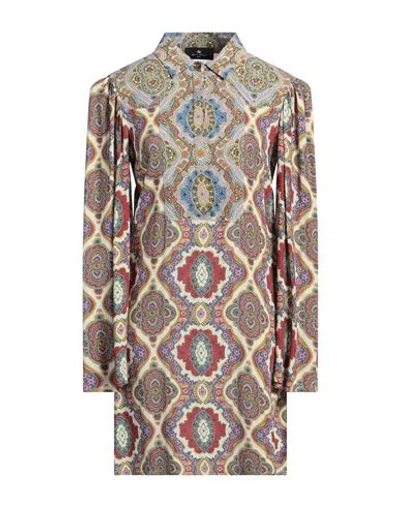 Etro Woman Mini Dress Lilac Size 4 Viscose, Elastane In Purple