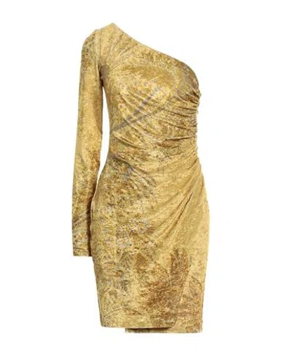 Etro Woman Mini Dress Mustard Size 8 Polyamide, Elastane In Yellow