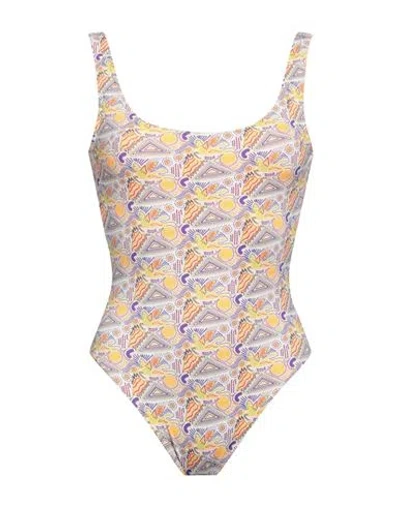 Etro Woman One-piece Swimsuit Mandarin Size 2 Polyamide, Elastane In Brown