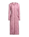 Etro Woman Overcoat & Trench Coat Pink Size 8 Cotton, Viscose, Polyamide, Silk In Pink