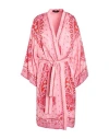 Etro Woman Overcoat & Trench Coat Pink Size L Viscose, Silk In Pink