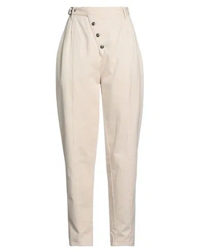 Etro Woman Pants Beige Size 12 Cotton