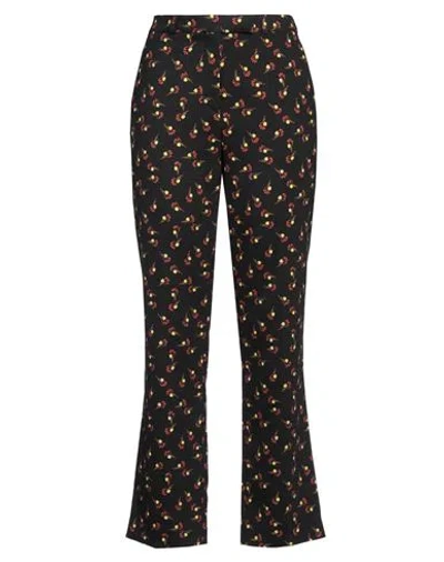 Etro Woman Pants Black Size 10 Wool, Elastane