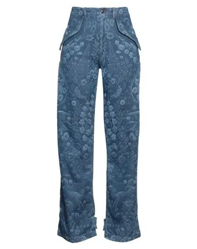 Etro Woman Pants Blue Size 29 Cotton