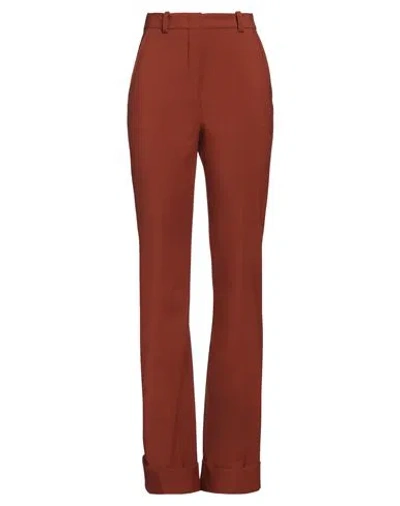 Etro Woman Pants Brown Size 10 Wool, Elastane