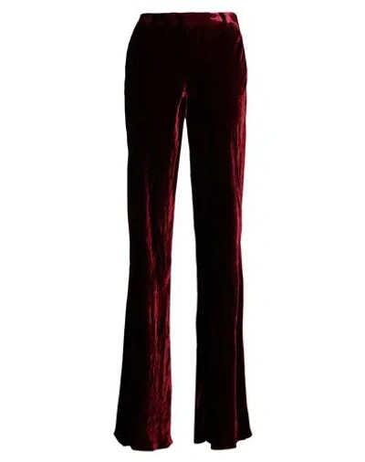 ETRO ETRO WOMAN PANTS BURGUNDY SIZE 6 VISCOSE, SILK