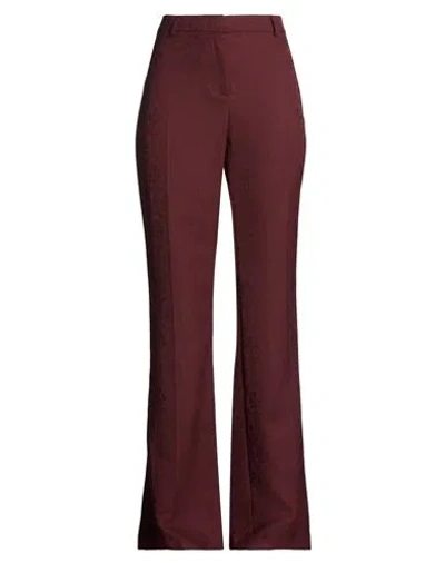 Etro Woman Pants Burgundy Size 6 Wool In Red