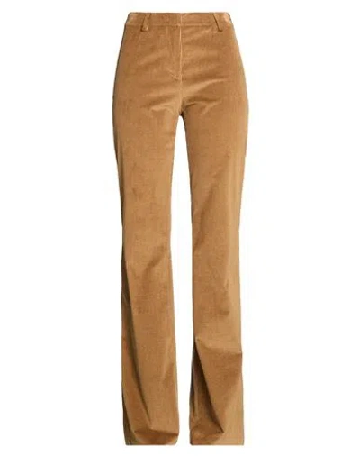 Etro Woman Pants Camel Size 6 Cotton, Elastane In Brown