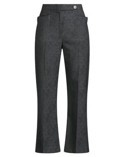 Etro Woman Pants Charcoal Size 6 Wool In Gray