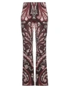 Etro Paisley-print Knitted Trousers In Brown