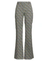 Etro Woman Pants Dark Green Size 8 Cotton, Polyester, Nylon, Elastane In Brown