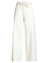 Etro Woman Pants Ivory Size 25 Cotton In White